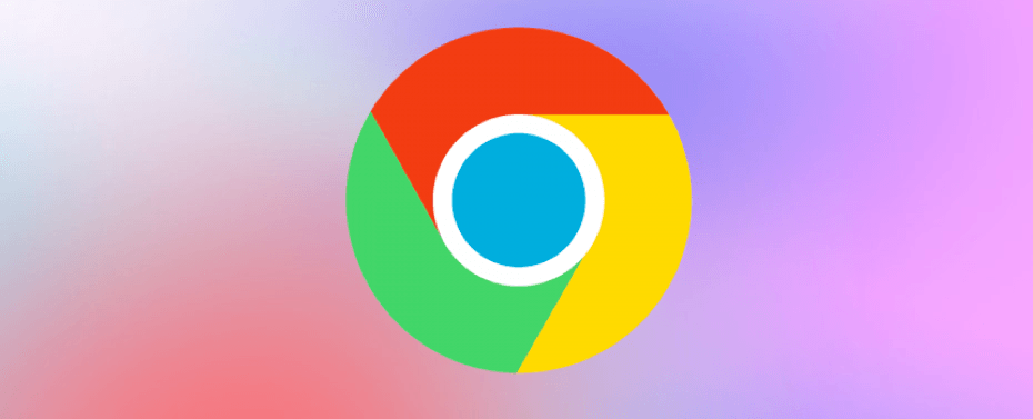 Google Chrome logo with background